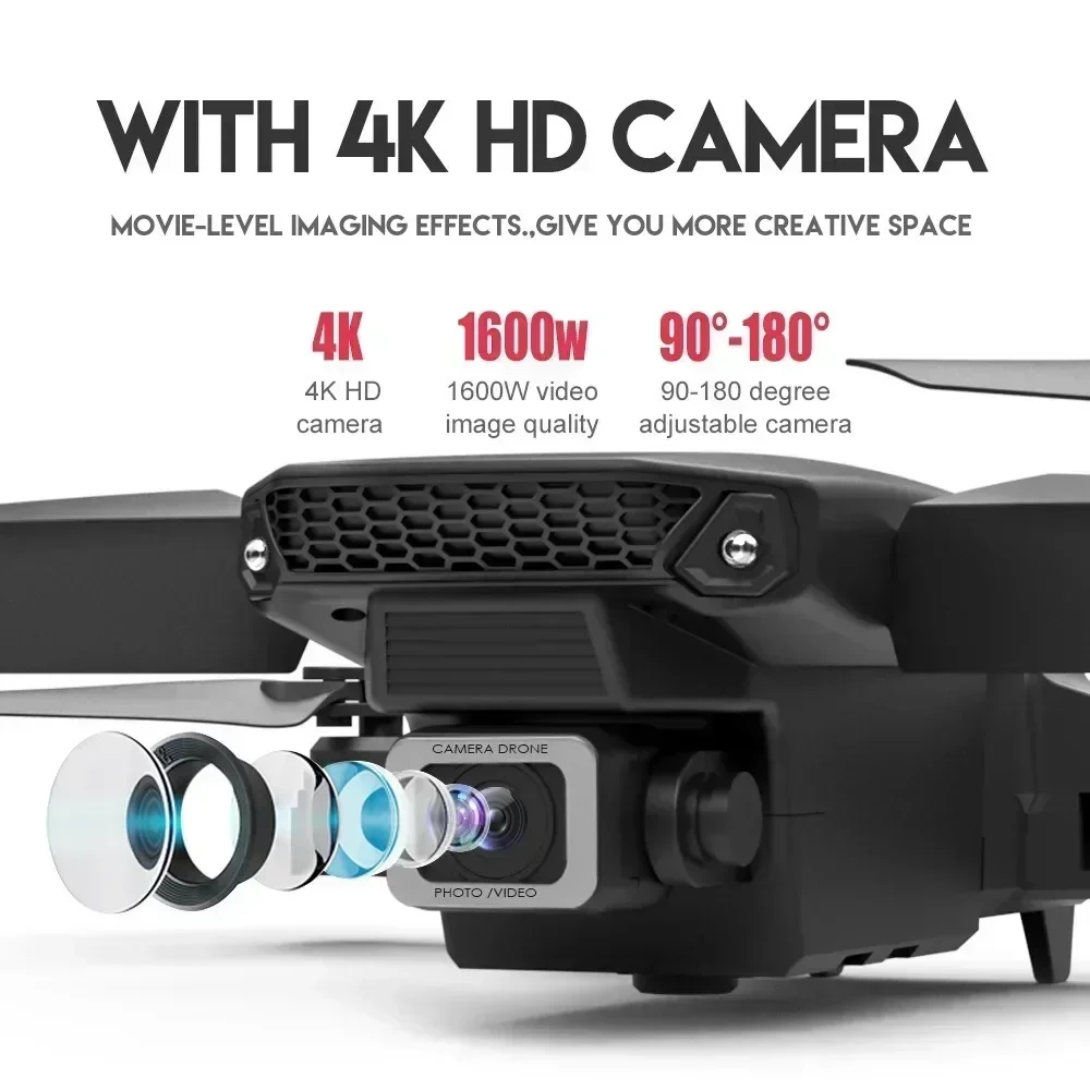 E88 Pro WIFI FPV الطائرة بدون  - مراجعة Drone Camera Hd وسعره