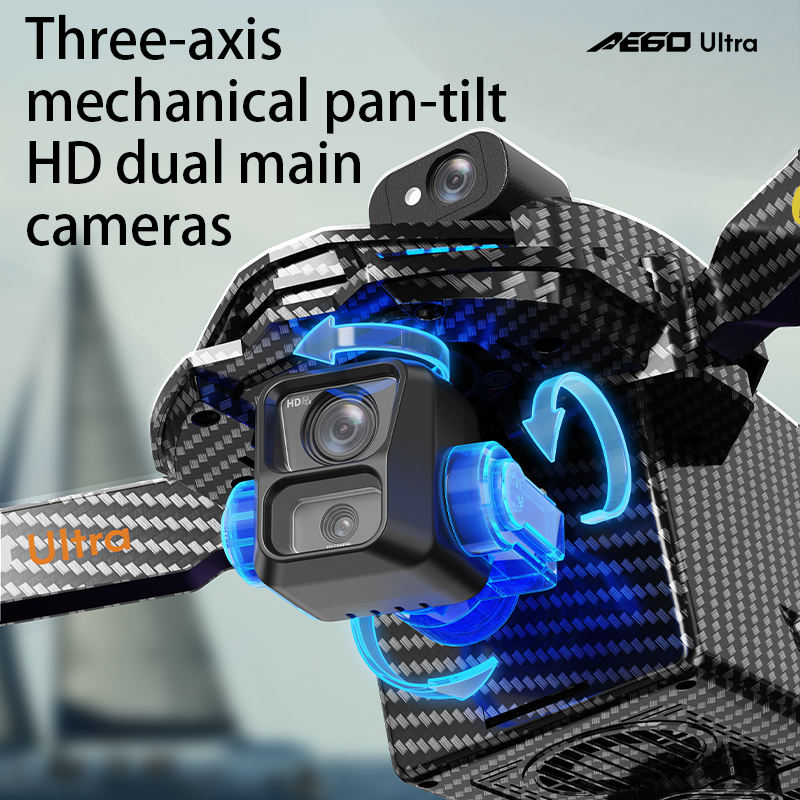 AE60 نظام تحديد المواقع بدون ط - مراجعة Drone Camera Hd وسعره